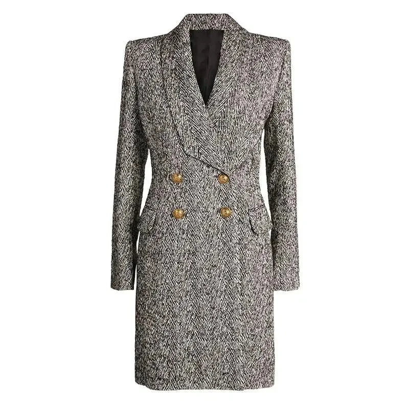 Clothing Brands Herringbone Winter Coat For Women