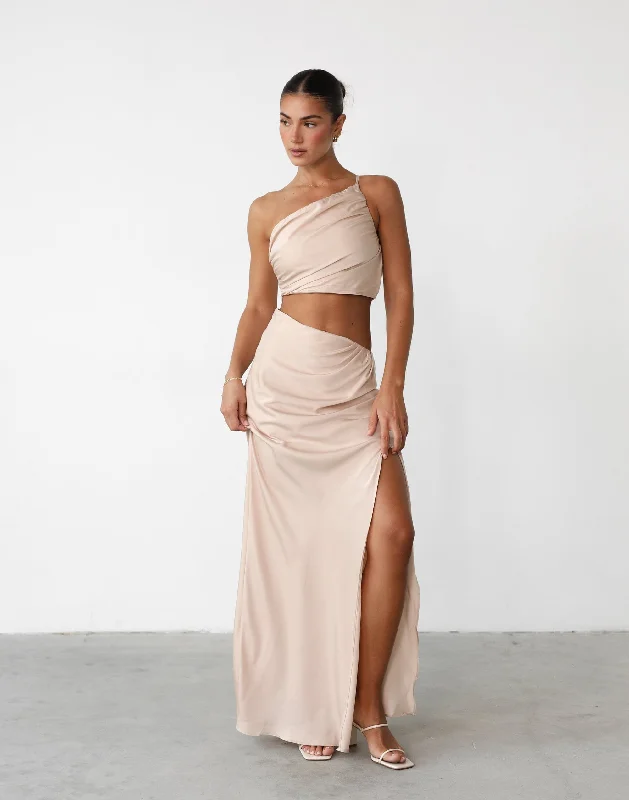 Weekend Sale Starlet Maxi Skirt (Beige)