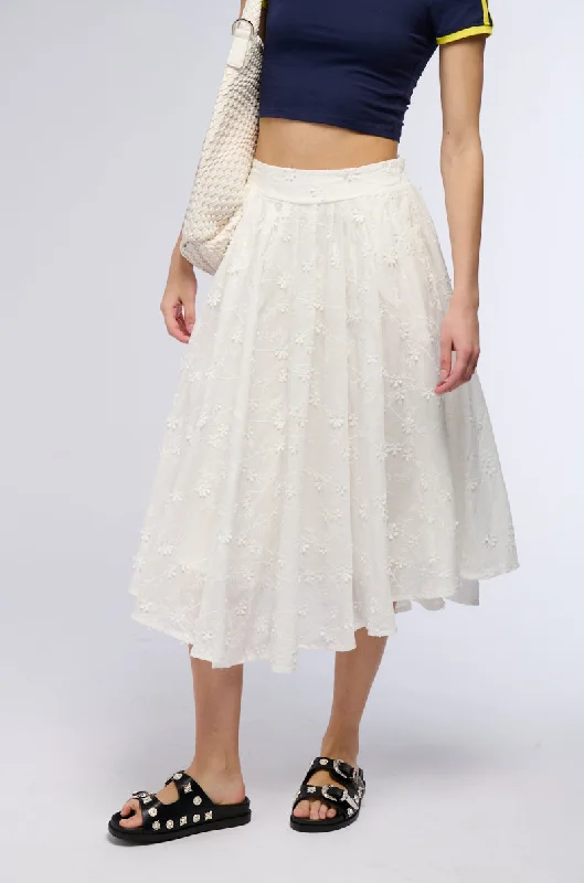 Trend Setting Wardrobe TOO EASY FLOWY MIDI SKIRT