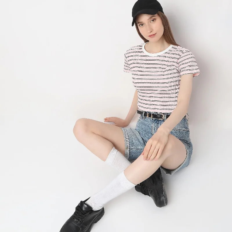 Limited Styles Slim Fit Striped T-Shirt