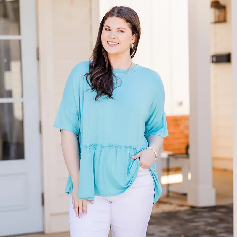 Versatile Wardrobe Essentials Navigating Life Top, Seafoam