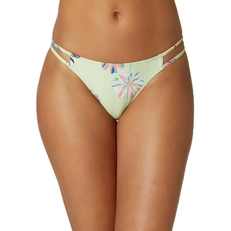 Flash Sale Online Womens Floral Print Strappy Swim Bottom Separates