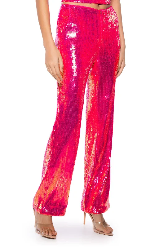 Crazy Price Slashing IRRESISTABLE GIRL SEQUIN WIDE LEG PANT