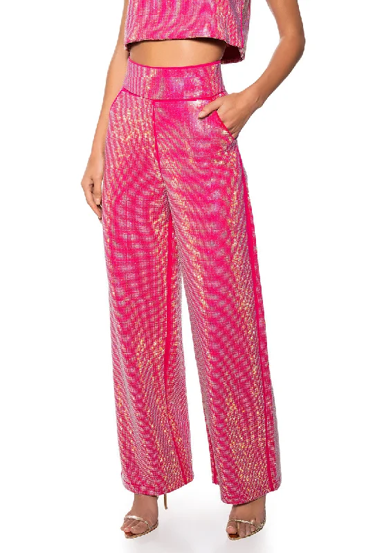 Seasonal Sale CENTER OF ATTENTION RHINESTONE PANT IN PINK