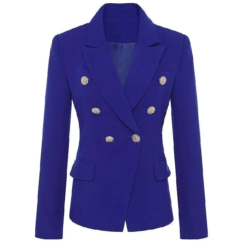 Chic & Cozy Apparel The Inspiration Double-Breasted Blazer Women - Formal-Business - Plain-Solid