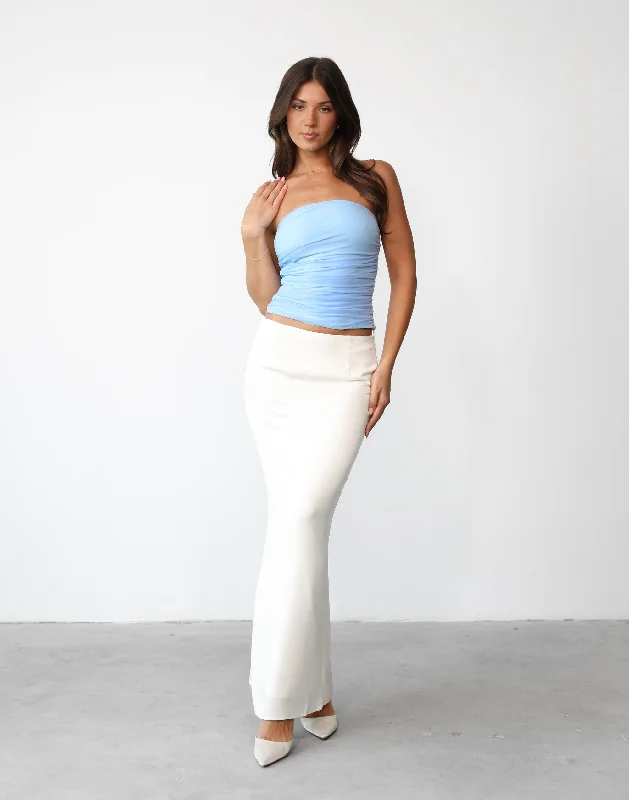 Urban Femme Streetwear Viviana Maxi Skirt (Cream)