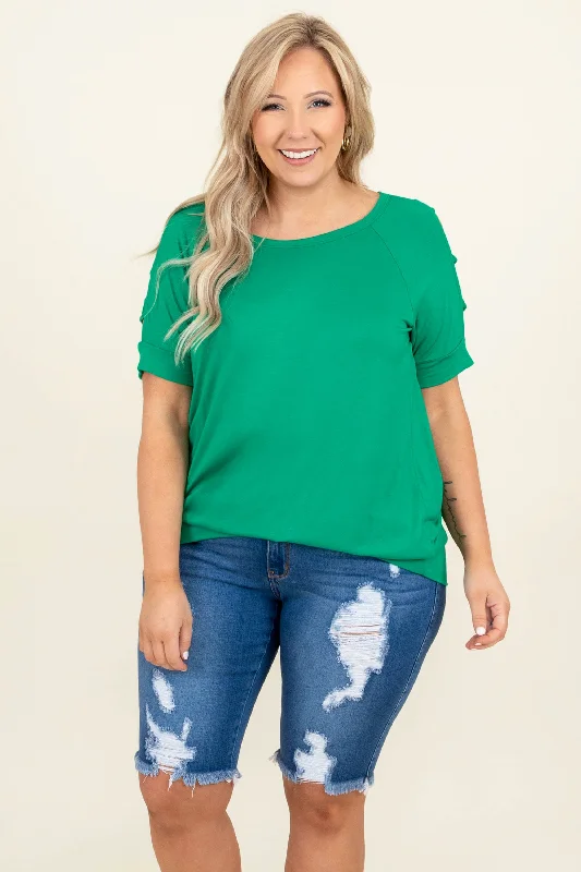 Fashion Frontiers Last Compliment Top, Kelly Green