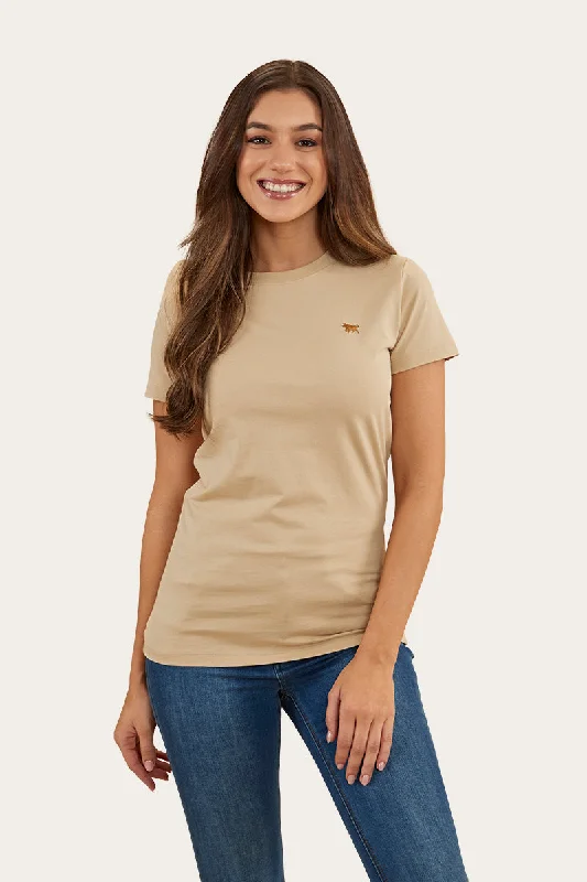 Chic & Cozy Collection Reeves Womens Classic Fit T-Shirt - Dark Sand