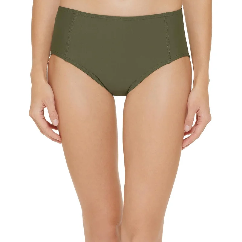 Shop Sales Womens Solid High-Waist Swim Bottom Separates