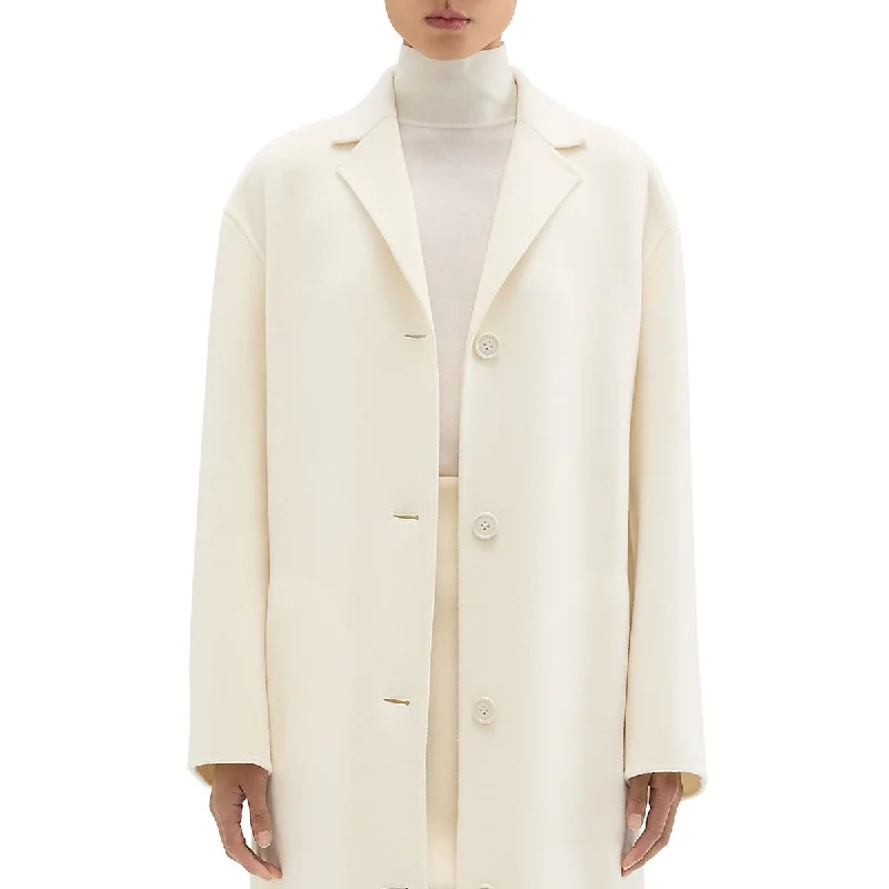 Womens Collar Wool Overcoat