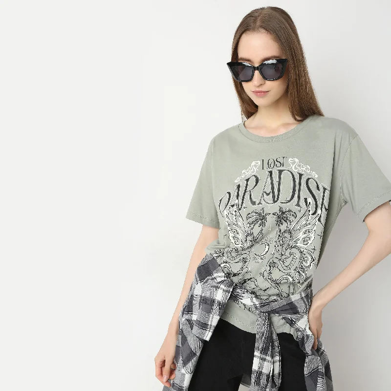 Trendy Attire For Her Oversize Graphic T-Shirt