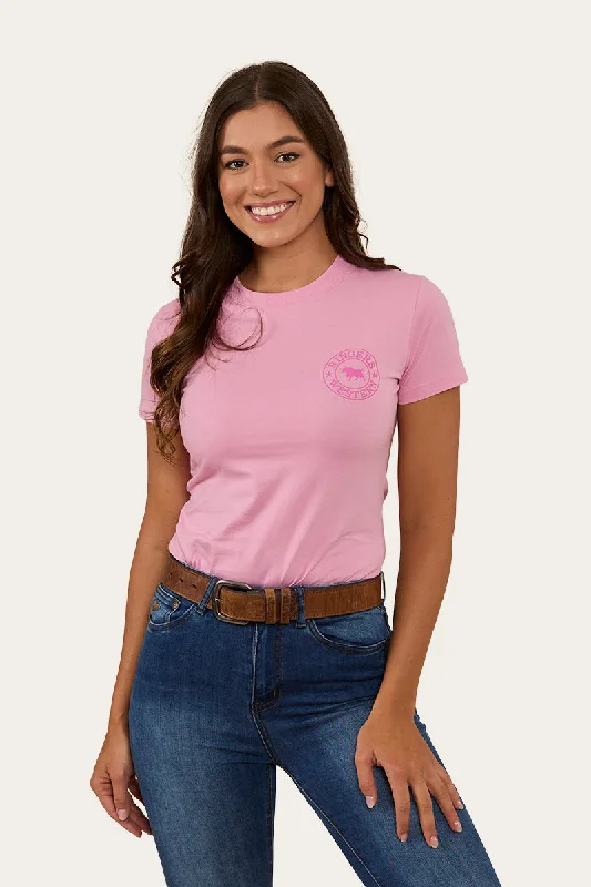 Stylish Basics Signature Bull Womens Classic Fit T-Shirt - Pastel Pink/Candy