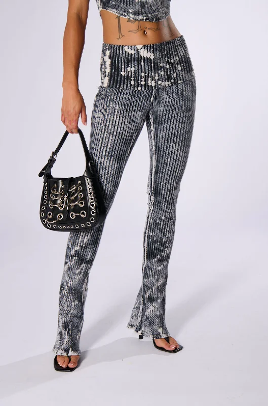 Comfortable Chic SO FLASHY MINERAL WASHED FOLDOVER PANT