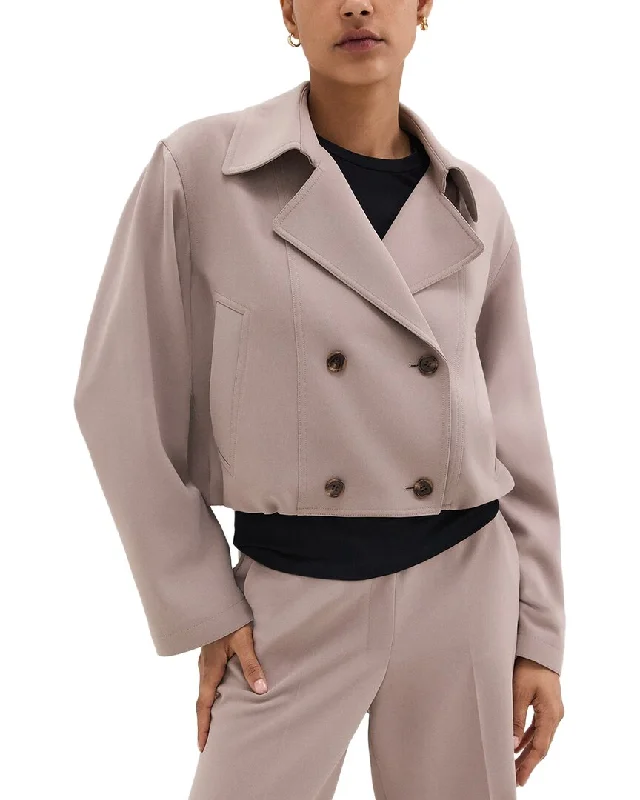 Style Your Wardrobe Theory Oversized Cropped Trench