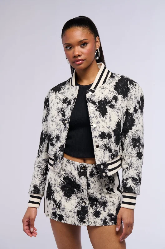 Trendy Threads KICKBACK BROCADE BOMBER