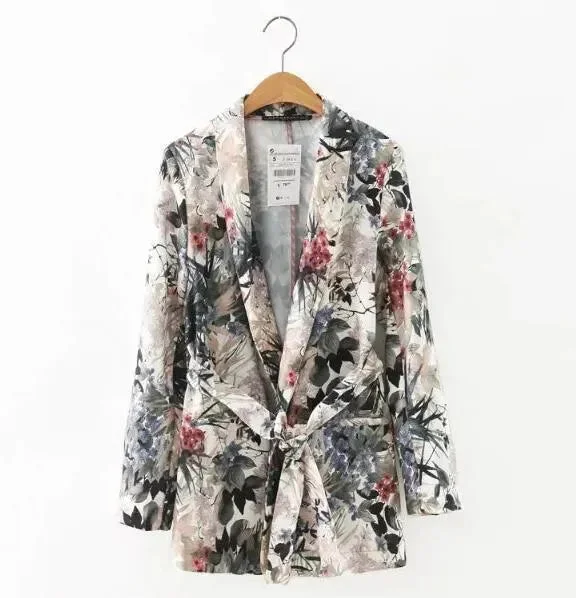 Trend Alert Retro Floral Blazer Women - Casual - Floral