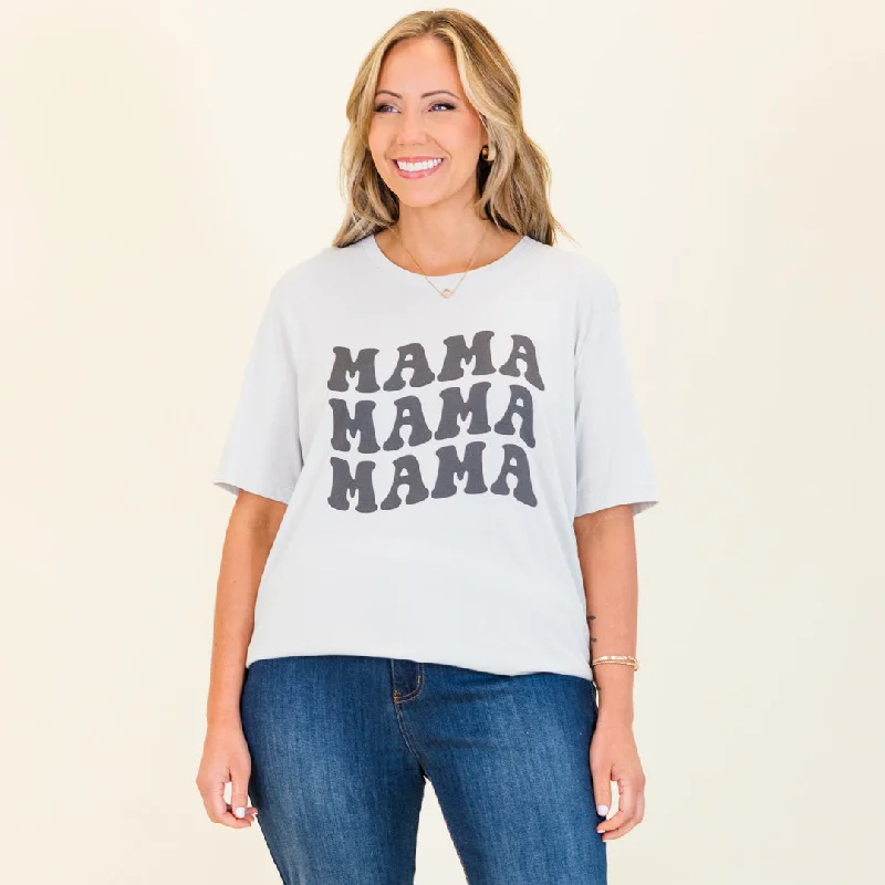 Best Online Clothing Boutiques Mama Mama Mama Tee, Silver