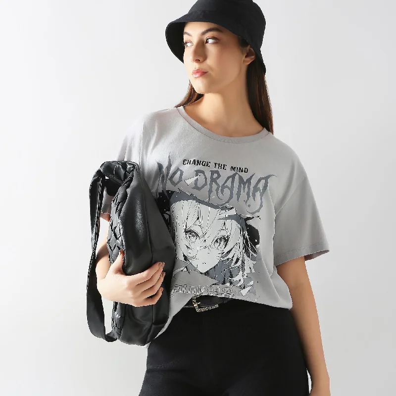 Casual Yet Stylish Separates Oversize Graphic T-Shirt