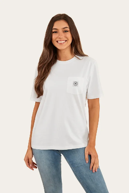 Chic Trend Collection Esther Womens Loose Fit T-Shirt - White